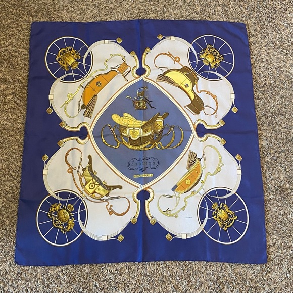 HERMÈS “SPRINGS” SCARF AUTHENTIC - Picture 2 of 12